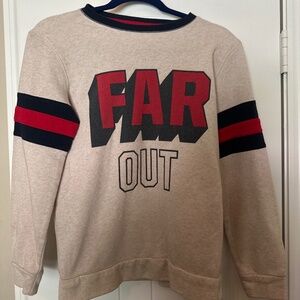 Old Navy “FAR OUT” Graphic Sweatshirt - Size XL (14–16) - Retro Style